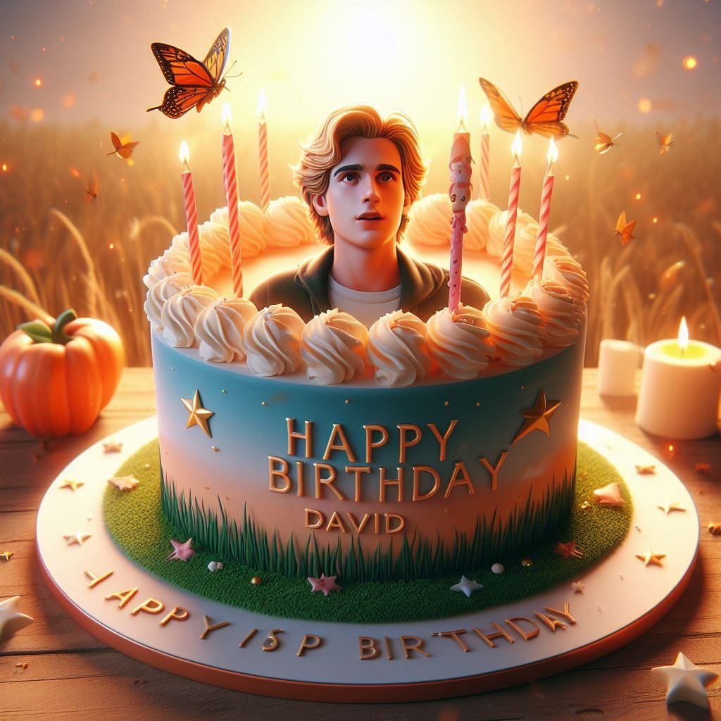 happy birthday david cake images
