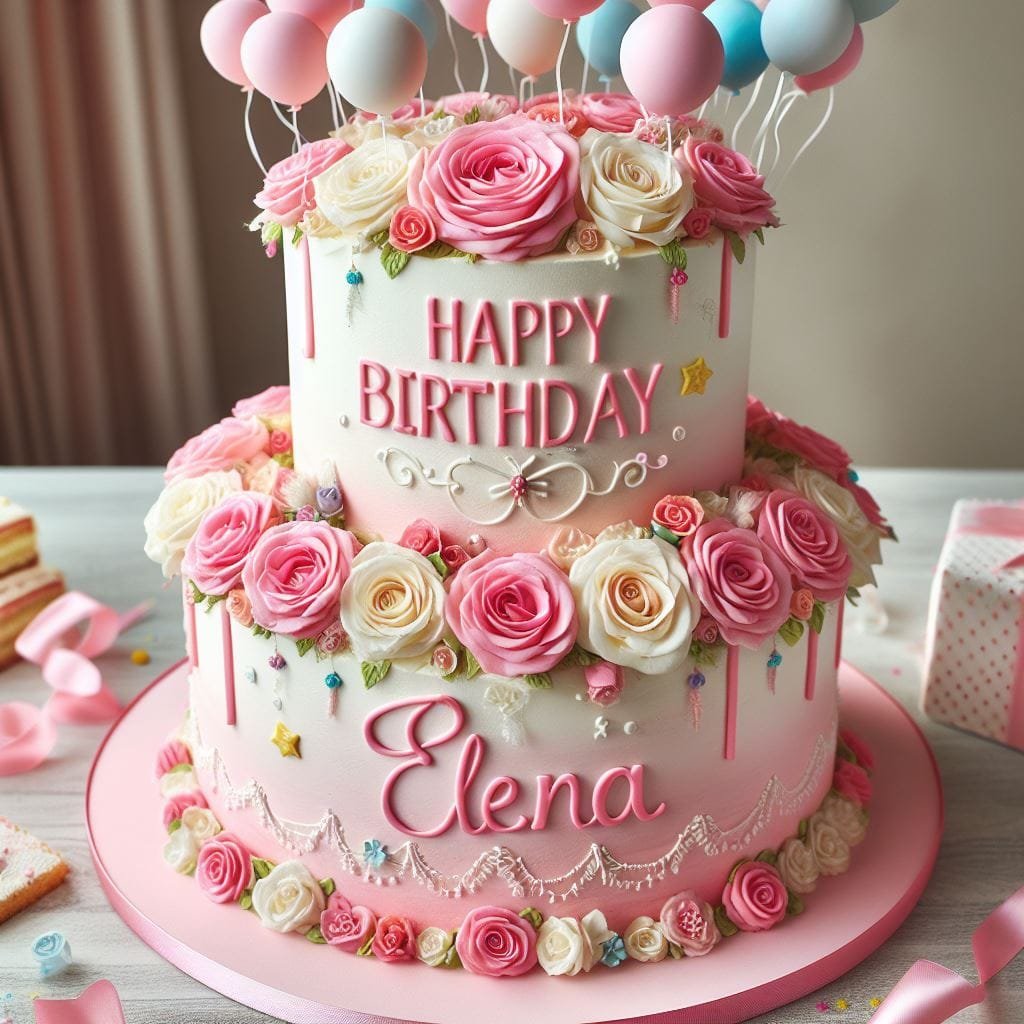 happy birthday elena cake - 2024