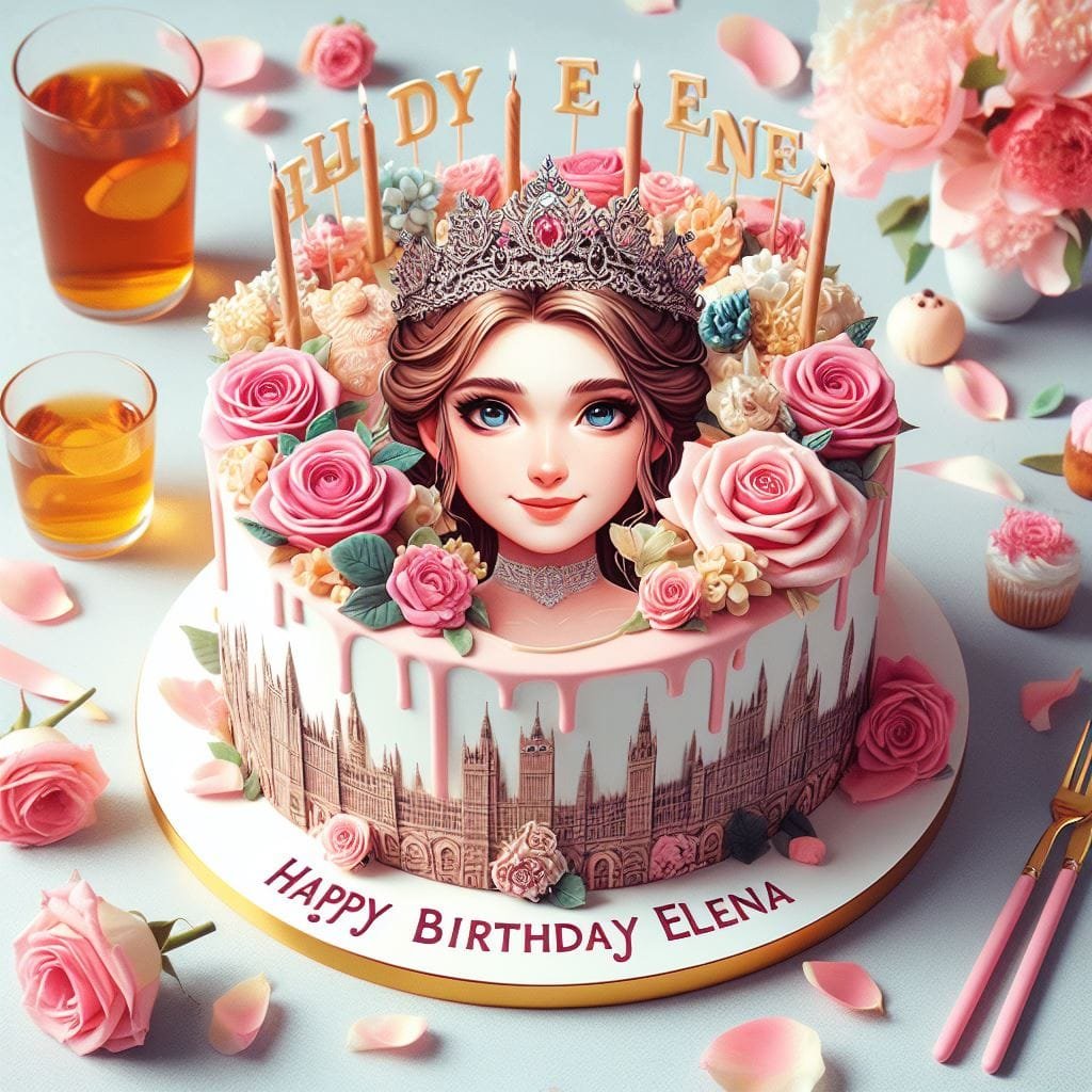 happy birthday elena cake - 2024