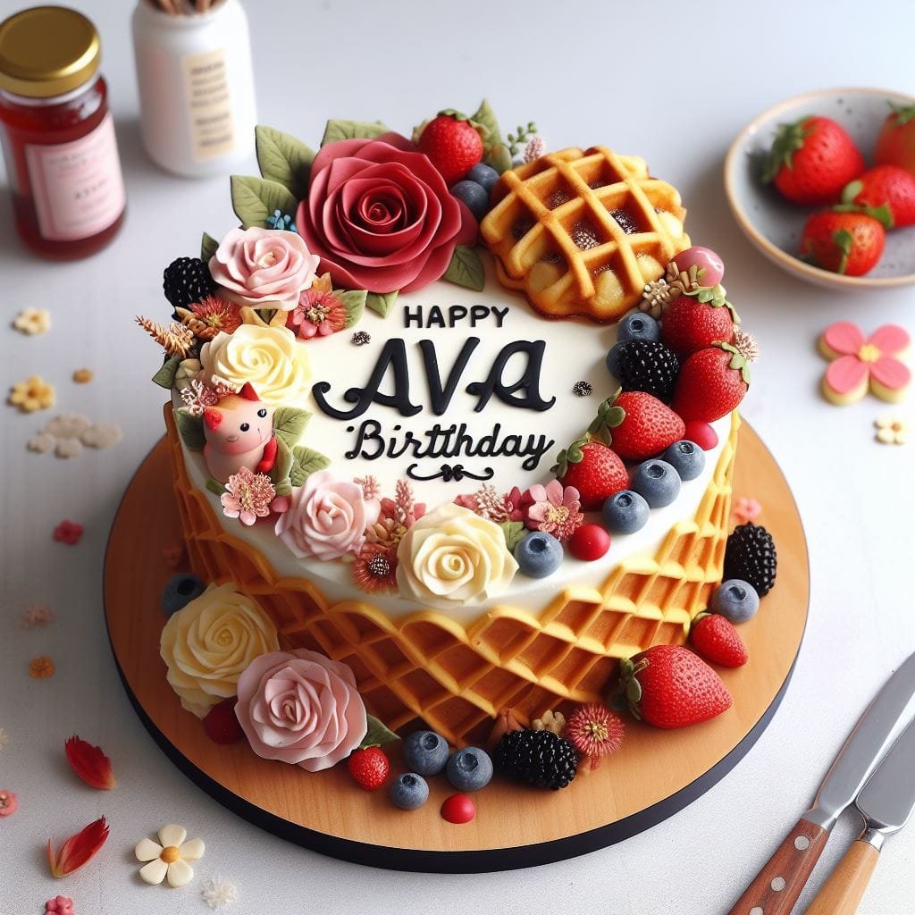 Happy Birthday ava Cake Images