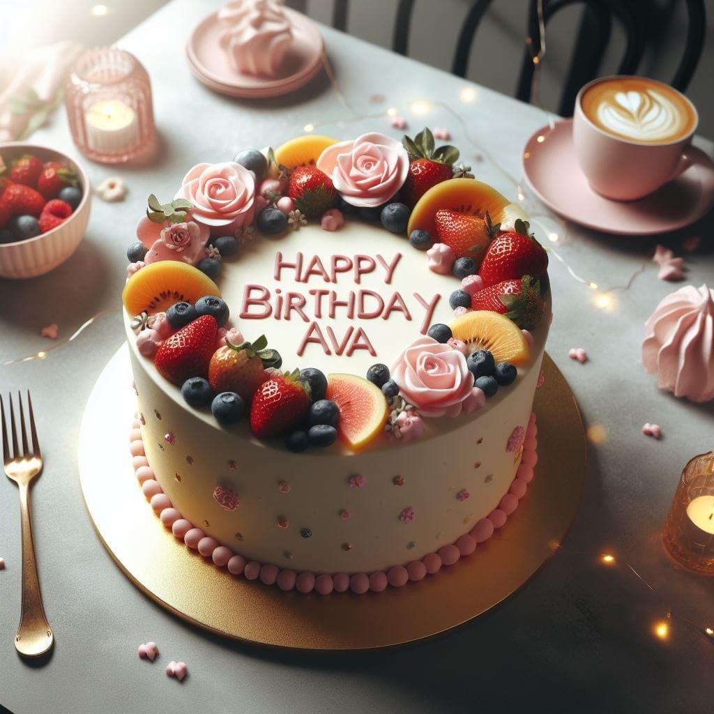 Happy Birthday ava Cake