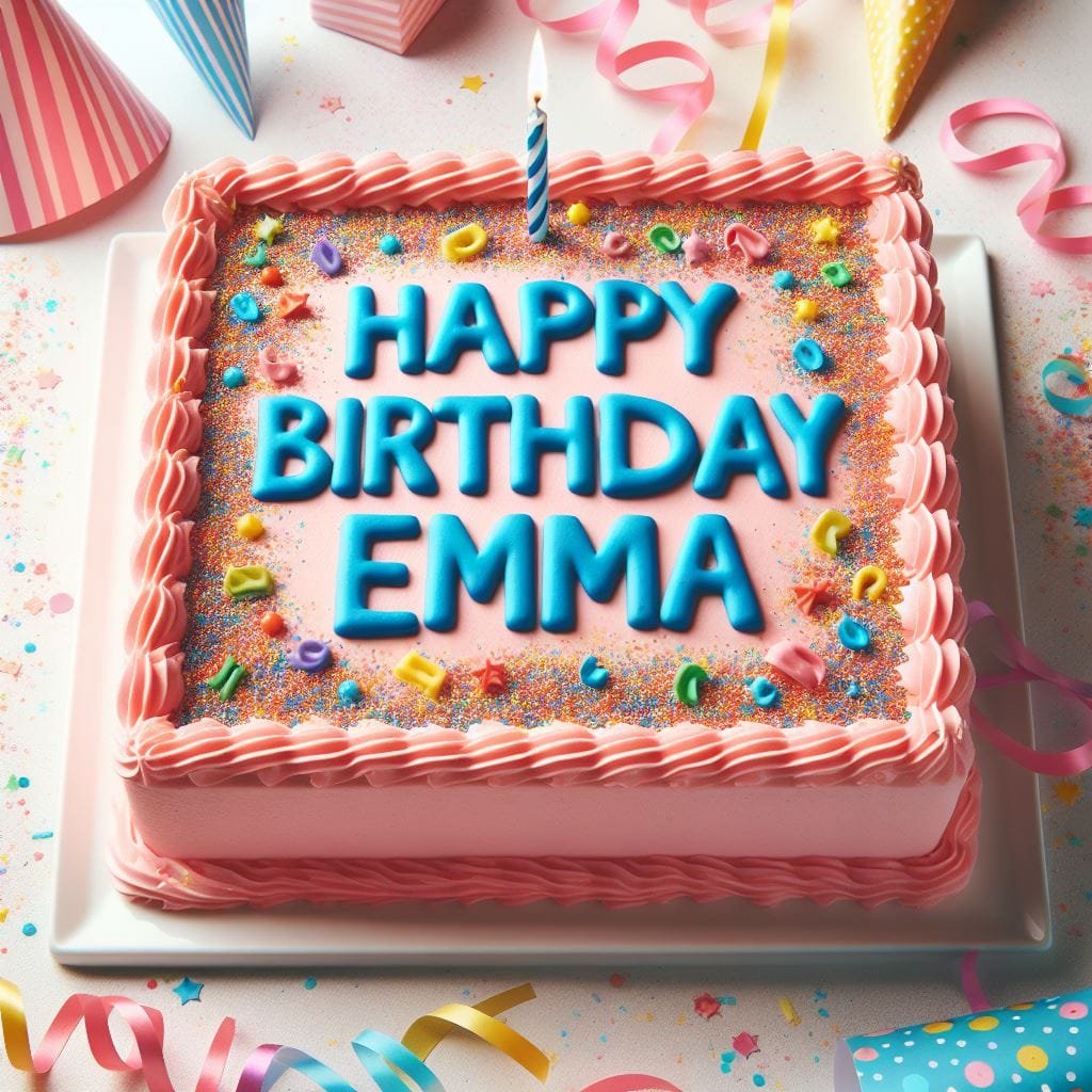 Happy Birthday Emma Cake