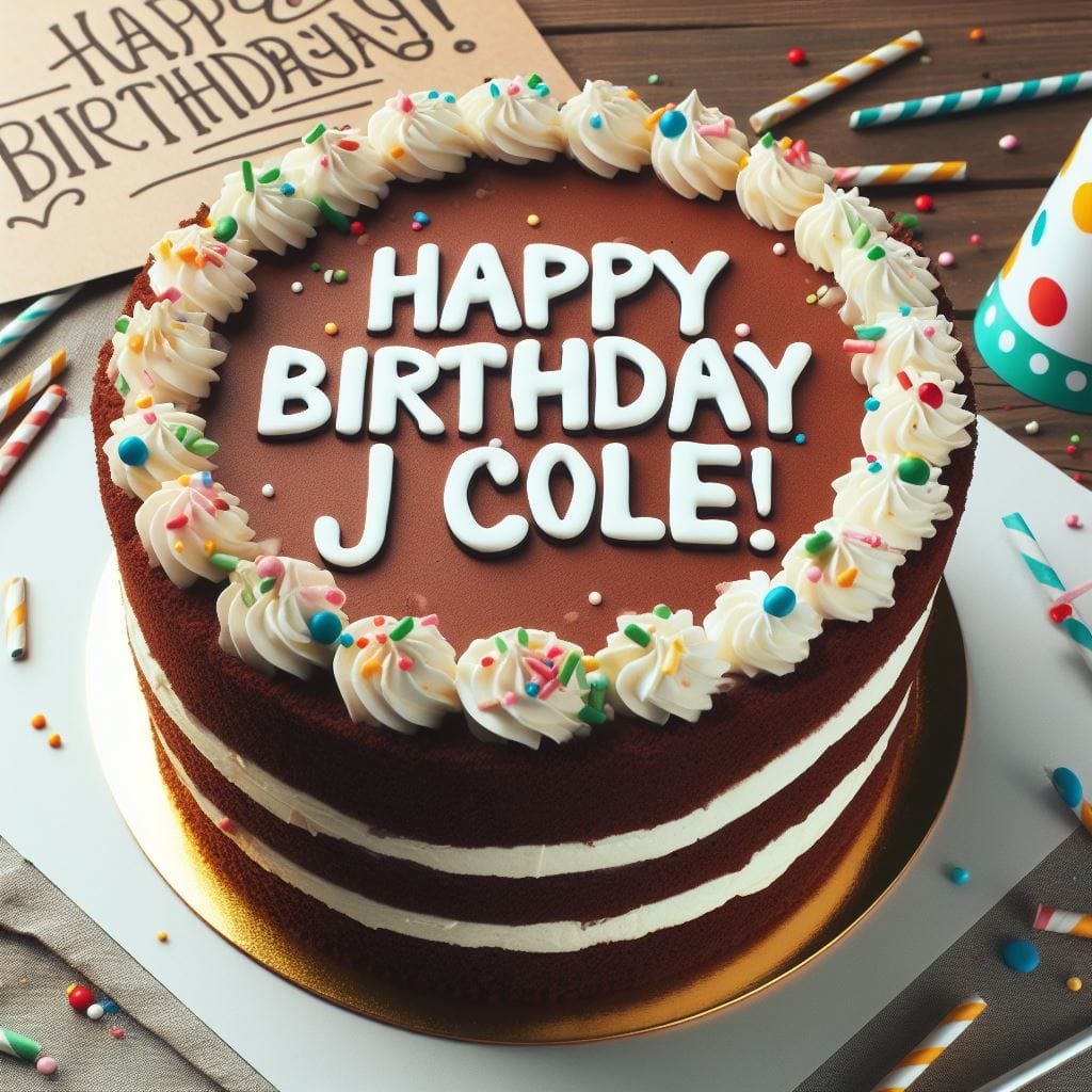 J. Cole Birthday Cake Images